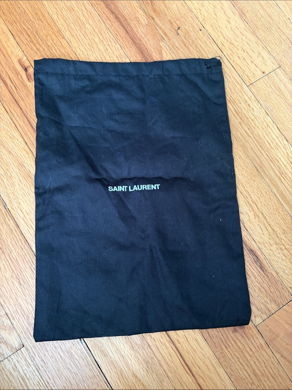 Saint Laurent dust bag  12x8 black